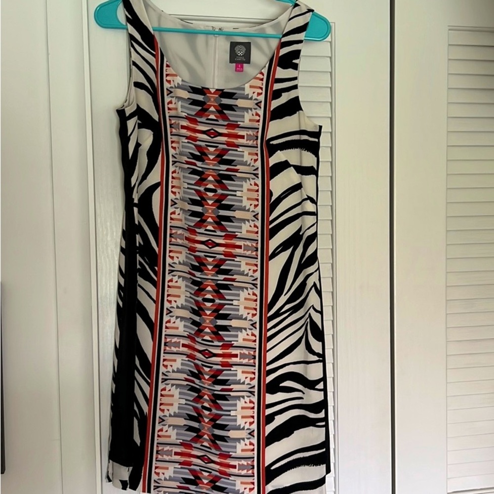 Vince Camuto Zebra Print Dress Size 4